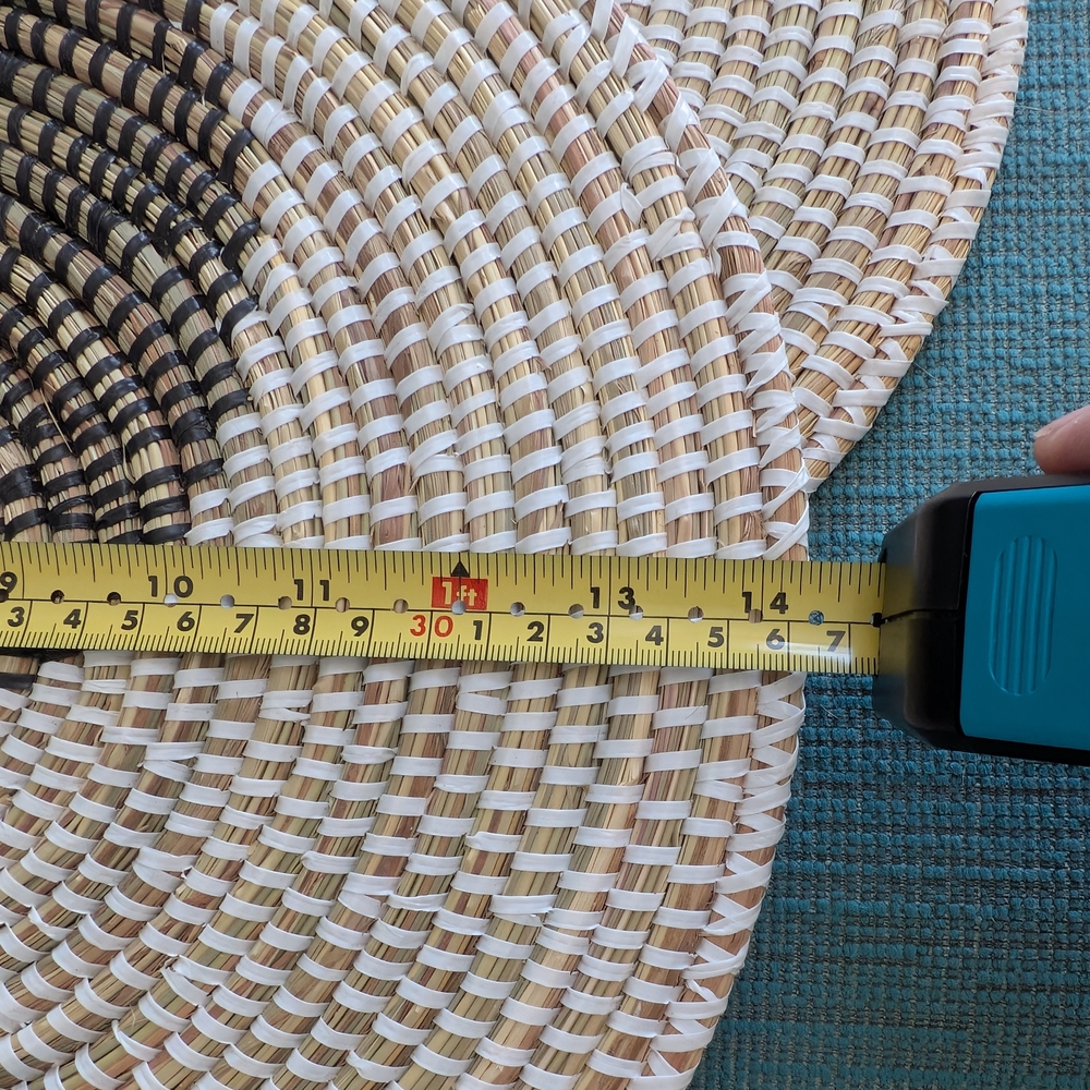 Set Of Senegalese Handwoven Spiral Placemats Set - Picture 3 of 3